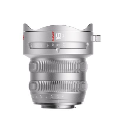 CHIOPT Aura 16mm T2.2 Cine Lens, Wide Angle Manual Focus, Full-Frame S35 Coverage, Large Aperture Prime Lens for RF-Mount Cameras