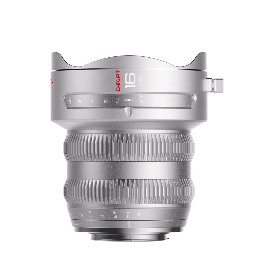 CHIOPT Aura 16mm T2.2 Cine Lens, Wide Angle Manual Focus, Full-Frame S35 Coverage, Large Aperture Prime Lens for RF-Mount Cameras
