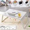 Adjustable Laptop Desk Stand Portable Aluminum Lapdesk for TV Bed Sofa PC Notebook Table Desk Stand with view 2