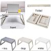 Adjustable Laptop Desk Stand Portable Aluminum Lapdesk for TV Bed Sofa PC Notebook Table Desk Stand with view 3
