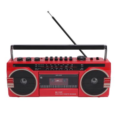 Tangxi Retro Cassette Player, Cassette Player AM/FM/SW Radio, USB MP3 Conversion, Built in Stereo Speakers, for Home Travel (red)