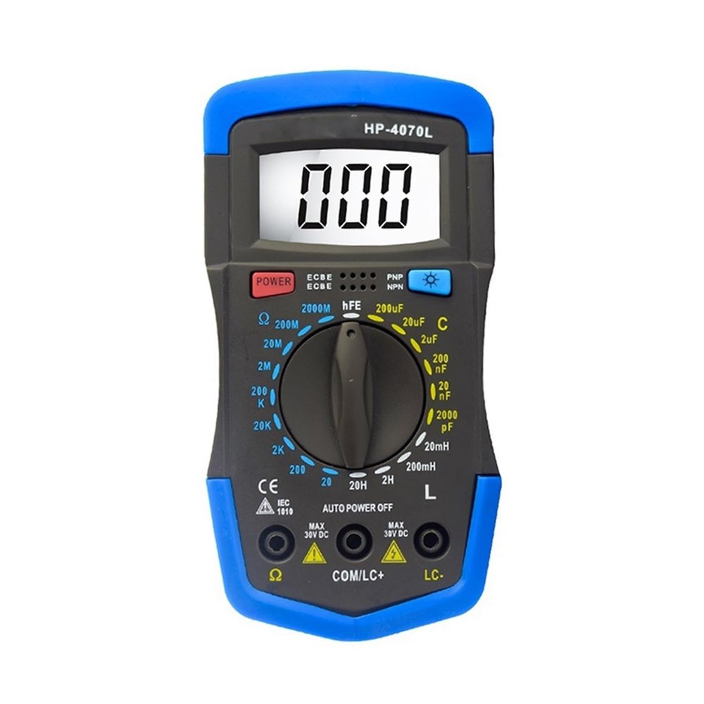 LIBODD Capacitance Multimeter Meter Digital Inductance LCD Meter with Backlight LCR Meter Diagnostic Repair Tool