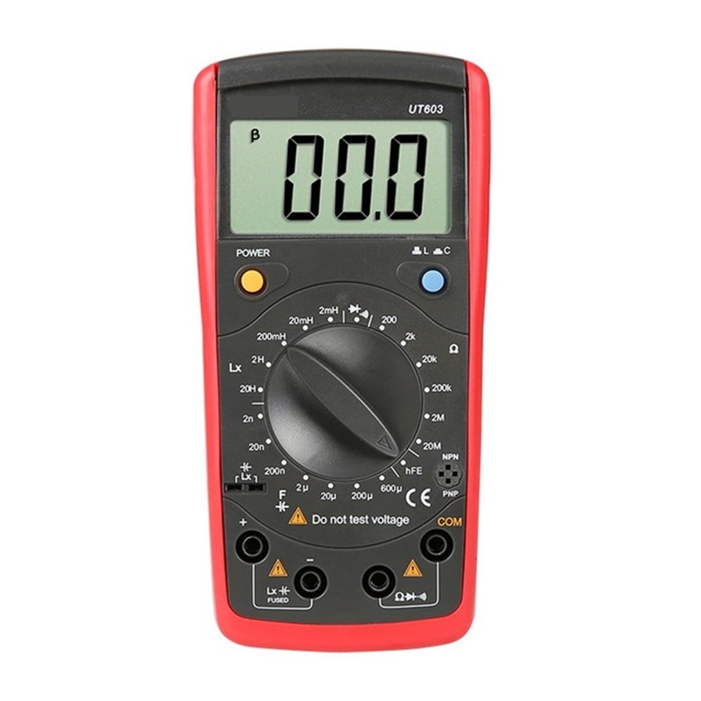 LIBODD Inductance Capacitance Resistance Tester Hand-Held Portable LCR Ohmmeter Meter Diode/Transistor Test LCD(UT603)