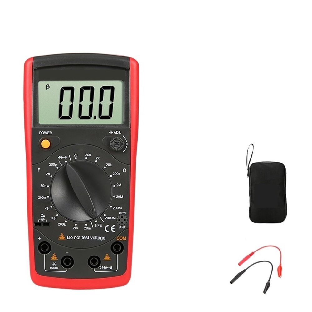 LIBODD Inductance Capacitance Resistance Tester Hand-Held Portable LCR Ohmmeter Meter Diode/Transistor Test LCD(601)