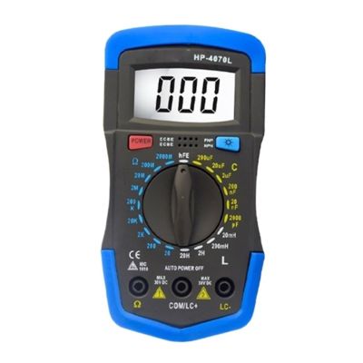 LIBODD Capacitance Multimeter 0-2000 Inductance LCD Meter Transistor HFE Test with Backlight Inductance LCR Meter Repair Tool