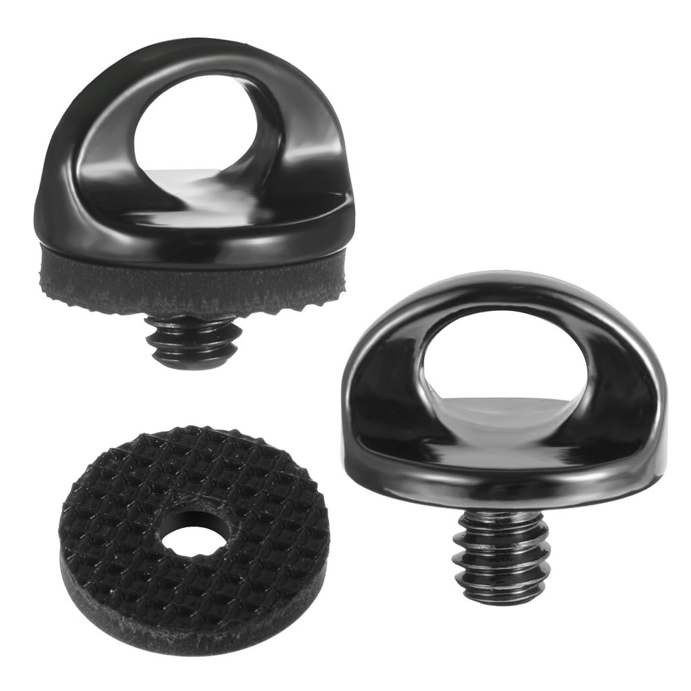 Skrfren 1/4" Camera Neck Strap Screw Holder, 2PCS 1/4-20 Quick Install Metal Screws Connecting Adapters with Rubber Washer for Quick Release or Installation of Wristband Sling