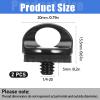 Skrfren 1/4" Camera Neck Strap Screw Holder, 2PCS 1/4-20 Quick Install Metal Screws Connecting Adapters with Rubber Washer for Quick Release or Installation of Wristband Sling view 2