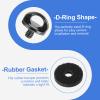Skrfren 1/4" Camera Neck Strap Screw Holder, 2PCS 1/4-20 Quick Install Metal Screws Connecting Adapters with Rubber Washer for Quick Release or Installation of Wristband Sling view 4