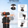 Gugxiom Magnetic Quick Release Tripod for Action Camera, 360 Adjustable Ball Head with Cold Shoe & Extendable Selfie Stick for Action 5 Pro/4/3, Vlogging Mount view 3