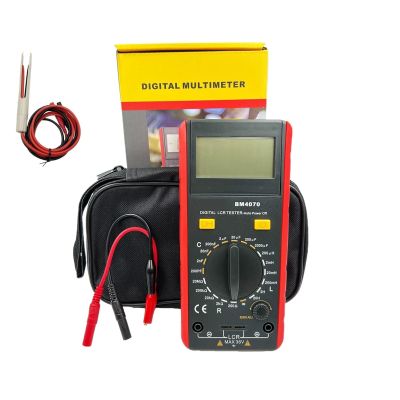 LIBODD LCR Meter LCR Multimeter Tester Digital Inductance Capacitance Resistance Meter with LCD Over-Range Display(Add Good SMD Clip)