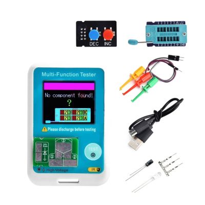 LIBODD Multi-Meter Transistor Tester Diode Triode Capacitor Resistor Test Meter NPN PNP MOS Detector Esr Meter LCD LCR Meter(V1)
