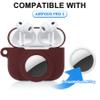 2 in 1 Soft Silicone Case Compatible with AirPods Pro 3 and AirTag, Shockproof Protective Skin Cover for AirPods Pro 3 with Keychain & Data Cable Lanyard for Men Women view 2