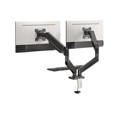 HFFFXRCY Monitor Arm Dual Monitor Stand, Adjustable Spring Monitor Desktop Stand, Suitable for 17"-32" 2-9kg, Maximum Weight 19.8 lbs(White)