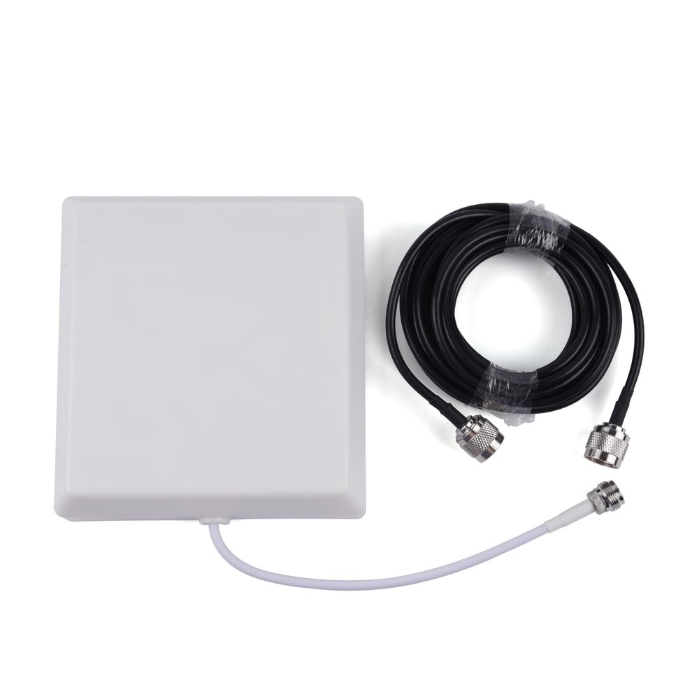WSOLDMA 2G 3G 4G Panel Antenna 800-2700MHz 6.5/8DB Indoor Directional Antenna with N Female Connector, with 10M Cable