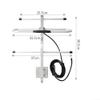 6DBi UHF 423-443 MHz Directional Antenna Fit For Yagi With S-MA Male Connector 3 Meters RG58 Cable For Outdoor Long Range Communication view 2