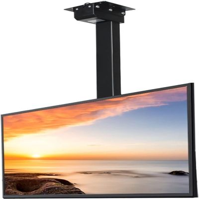 TV Stand Height Adjustable, Electric TV Lifter with Adjustable Di Between Left and Right Holes, Remote Control Switch Dual Control