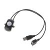 BIJKHSISN DC5V-24V 12V Human Body Infrared Motion Sensor Detector Control LED Light bar photosensitive Sensor Switch DC Connector(TDL-2023USB Black) view 1
