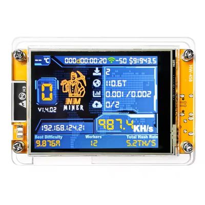 Lucky Miner for Computer Nerd Bitcoin Solo Lottery NMMiner Hashrate 987KH/s 2.8 inch Smart Display Crypto ESP32