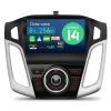 XTRONS Car Stereo for Ford Focus 2012-2017, Android 14 Qualcomm 665 Octa Core Car Radio, 9 QLED Touch Screen Head Unit GPS Navigation Bluetooth Built in DSP CarPlay Android Auto (8+256GB) view 1