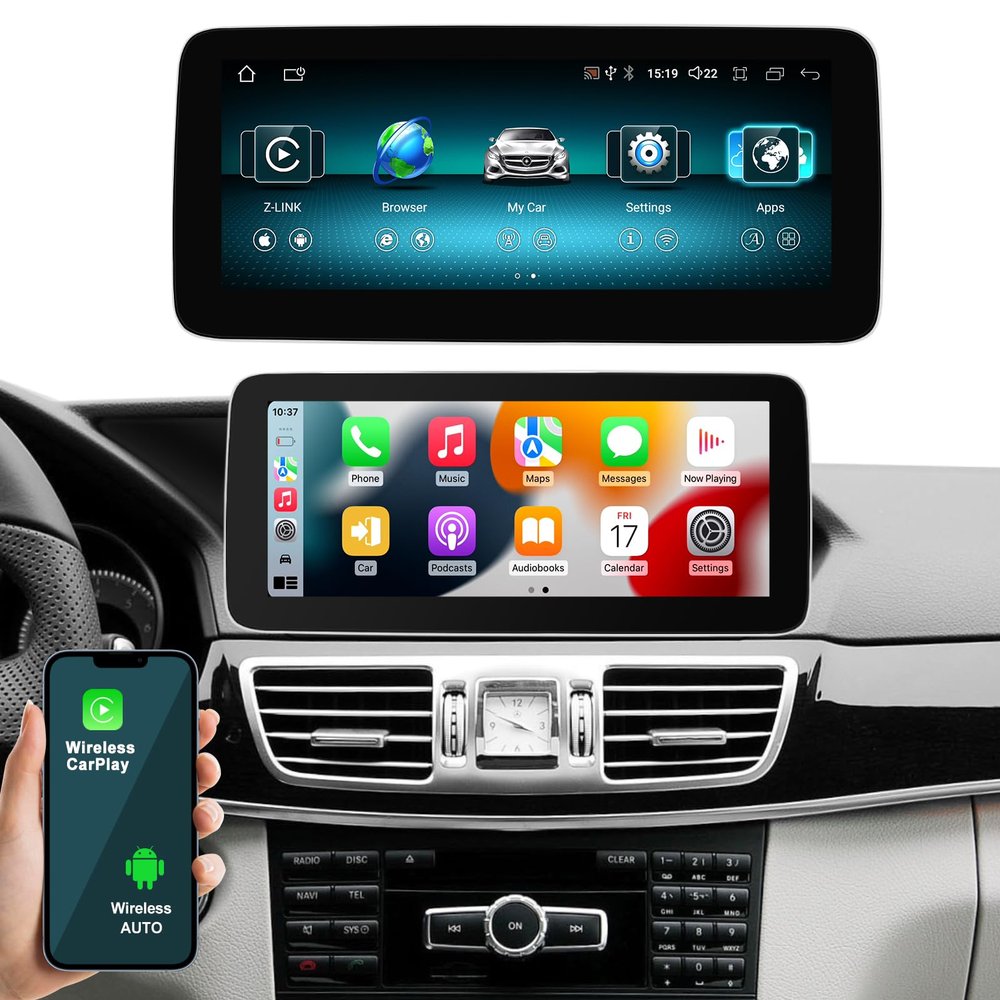 12.3 Inch Touchscreen Wireless CarPlay/Andriod Auto for 2013-2014 Benz E Class Series with NTG 4.5 System Chassis designations: W212/S212 Models
