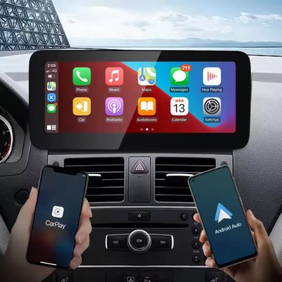 10.25 Inch Car Touchscreen Wireless CarPlay Android Auto for Mecedes Benz C Class W204 S204 2007-2010 Years with NTG 4.0, Car Stereo Multimedia Radio Receiver