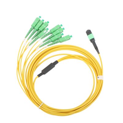 1PCS Single Mode 8-Core MPO to 8SC/APC Fiber Optic Patch Cable 1M/3M/5M/10M/15M/20M SM Jumpers for Telecom Network(5M)