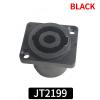 10PCS 4-Pin Neutrik Style Panel Socket - Compact Locking Connector for Power Amplifier Stage Rack (Black  10Pcs) view 2