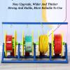 4 Rods Wire Spool Rack,Stainless Steel Cable Roll Holder For Industrial Workplace,Ribbon Organizer, Electrical view 4