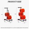 4/6 Rods Wire Spool Rack,Electrical Assortment, Heavy-Duty Bulk Holder with 2 Wheels,for Cable Display Storage(6 Rods Wire) view 2