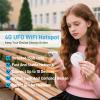 TALKSIM UFO Mobile Hotspot with 15GB Data, Portable Pocket WiFi 6 & 4G LTE Hotspot MiFi Device, Compatible with AT&T, T-Mobile, Verizon |10 Connected Devices, USA Coverage, No Contract (White, 15GB) view 2