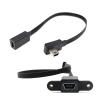 M1ni USB B 5-pin Male Female Extension Cable Adapter Extension Cable Data Cable Elbow Port T-Shaped Port car Mounted tachograph(30CM,V3DO-V3F) view 1