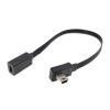 M1ni USB B 5-pin Male Female Extension Cable Adapter Extension Cable Data Cable Elbow Port T-Shaped Port car Mounted tachograph(30CM,V3DO-V3F) view 2