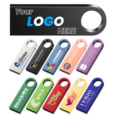 4GB 200Pcs Custom Metal USB 2.0 Flash Drive Bulk, Personalized Mini Thumb Drives, Printed/Engraved Your Logo & Text on Double-Sided Memory Stick for Goverment/Office/School/Company Ads/Photography