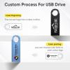 4GB 200Pcs Custom Metal USB 2.0 Flash Drive Bulk, Personalized Mini Thumb Drives, Printed/Engraved Your Logo & Text on Double-Sided Memory Stick for Goverment/Office/School/Company Ads/Photography view 2