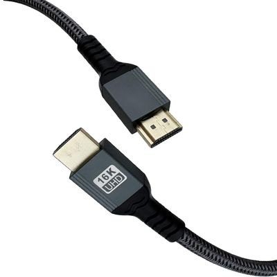 16K 12K 8K HDMI Cable 96Gbps, Ultra High Speed HDMI 2.2 Cable Support 12K@120Hz 8K@240Hz 4K/480Hz HDCP 2.2, Braided Nylon, 16K UHD High-Speed, Gold-Plated Connectors (1.64FT)