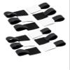 Pavnso 90 Pcs Adhesive Cable Management Kit, Sticky Back Velcro Ties Extension Straps, No Drill Cord Organization for Home Office/Organizers Black view 1