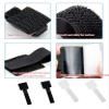 Pavnso 90 Pcs Adhesive Cable Management Kit, Sticky Back Velcro Ties Extension Straps, No Drill Cord Organization for Home Office/Organizers Black view 4