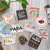 10 Pcs Paraprofessional Stickers Pack  Funny Teaching Assistant Decals for Laptop, Notebook, Water Bottle, Gift for Paraeducators, Teacher Aides, Classroom Staff (Normal, 7 Inch) view 1