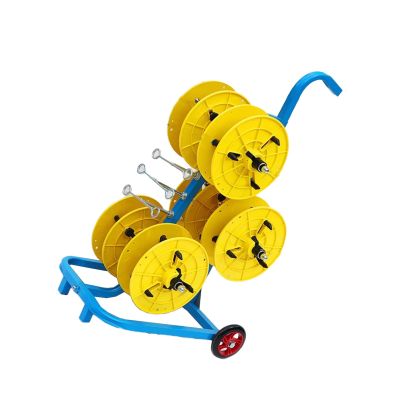 Wire Spool Rack,Heavy Duty Welded Steel Frame Caddy, Superior Strength Wire/Cable Dispenser,Suitable For Storing Cables,Wires, Ropes,Cords,and Paracord(Color2,38x55x85cm)