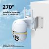 3Pcs Stainless Steel Exterior Outside Wall Corner Mount for PTZ Camera, Monitoring Area up to 270, Wall Corner Bracket Compatible with Eufy Floodlight Camera, Include Screws & Washers view 4