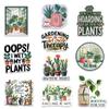 10 Pcs Funny Plant Lover Stickers  Indoor Plant-Themed Waterproof Vinyl Decals for Water Bottle, Laptop, Garden Journal  Gift for Gardeners, Moms & Dads (Normal, 6 inch) view 1