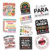 10 Pcs Paraprofessional Stickers Pack  Funny Teaching Assistant Decals for Laptop, Notebook, Water Bottle, Gift for Paraeducators, Teacher Aides, Classroom Staff (Normal, 6 Inch) view 1
