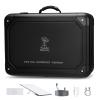 Bosynoy Carrying Case Compatible with Starlink Gen 3, Shockproof Satellite Dishes Case with Custom Fit Interior for Accessories, Water-resistant Travel Bag with Security Lock for RV and Camping, Black view 1