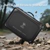 Bosynoy Carrying Case Compatible with Starlink Gen 3, Shockproof Satellite Dishes Case with Custom Fit Interior for Accessories, Water-resistant Travel Bag with Security Lock for RV and Camping, Black view 3