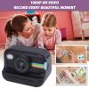ASHATA 1080P Instant Print Camera, 48MP HD Video Recording with LED Flashlight and 2.0 Inch Screen, for Kids and Adults with DIY Sticker Templates (Black) view 3