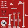 MZZKFC Security Camera Mounting Bracket Extender Pole Long, 7 8 10 12 13 15 16 20ft Galvanized Steel Surveillance Camera Pole Post, Floor Security Camera Holder(Light Coffee,400cm-157 1/2") view 2