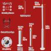 MZZKFC Segmented Security Camera Pole Stand Kit, 78 98 118 138 158 177 197 236in Universal Surveillance Camera Pole Post, Detachable Cameras Mount Post & Bracket(Light Coffee,8.2 Foot-2.5m) view 2