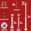 MZZKFC Security Camera Mounting Bracket Extender Pole Long, 7 8 10 12 13 15 16 20ft Galvanized Steel Surveillance Camera Pole Post, Floor Security Camera Holder(B,2m-78 7/10") view 2