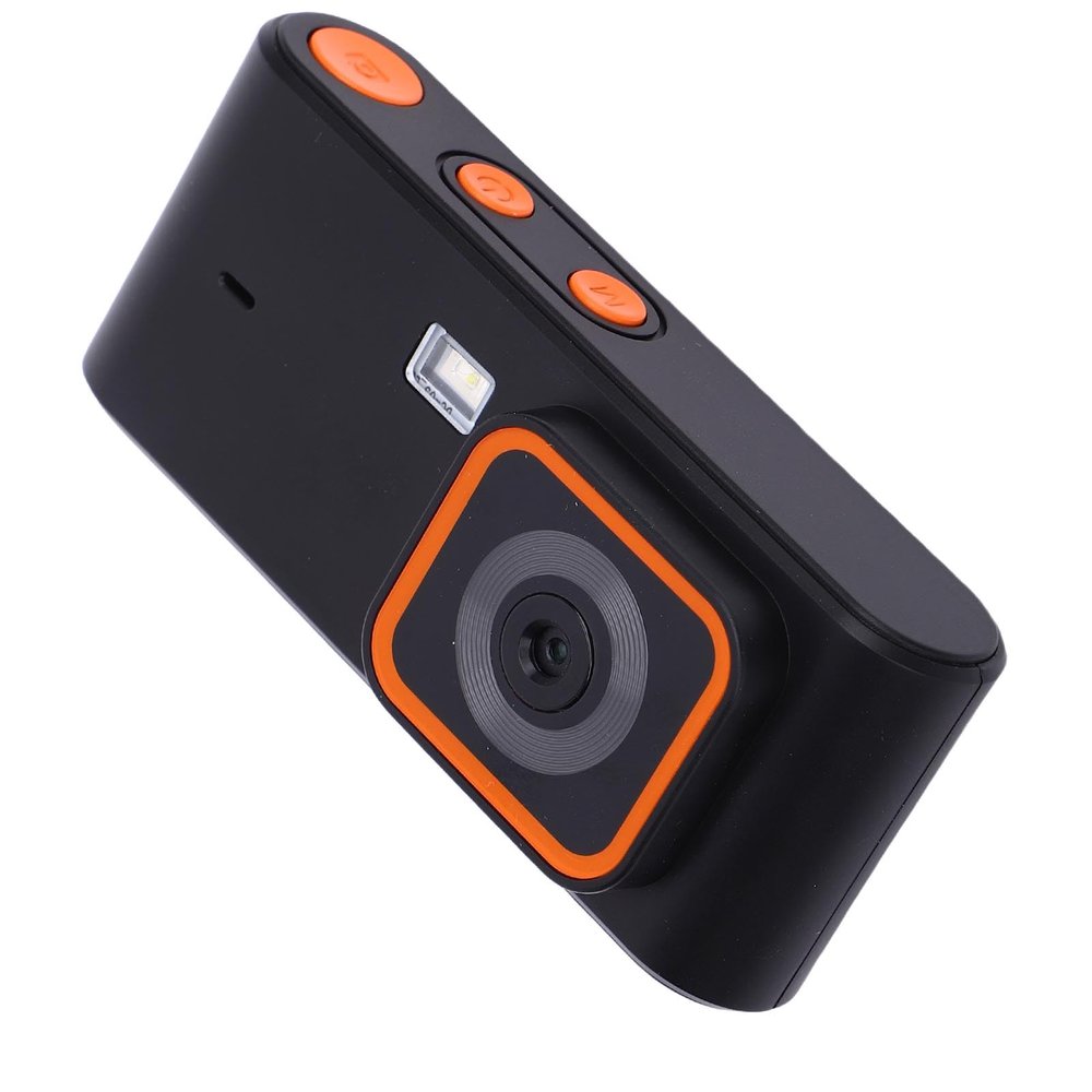 Sanpyl Small Portable Mini Camcorder, FHD 1080P Videos & 12MP Photos | AF auto Focus | 1.47in Super TFT Screen | CMOS Sensor | OTG | Strong Light 1W Flash | Built in Speaker, mic (Black)