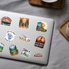 10 Pcs Hiking Stickers  Funny Outdoor Adventure Vinyl Decals for Water Bottle, Laptop, Car  Gifts for Hikers, Campers, Backpackers (Normal, 6 Inch) view 3